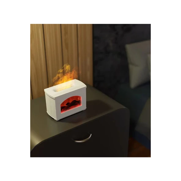 Şömine Hava Nemlendirici Aromatik Oda Kokusu 270 Ml Difüzörü Buhar Makinası - 4