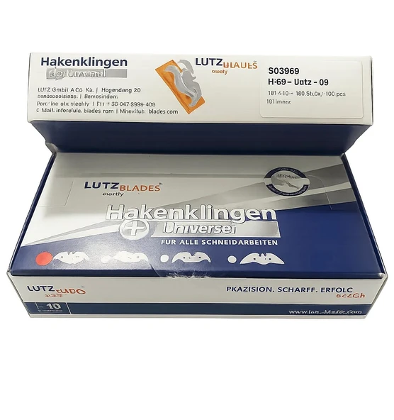 Kanca Çengel Bıçak Yedek Uç 100’lü Orijinal Lutz Solingen 65 Mikron - 4