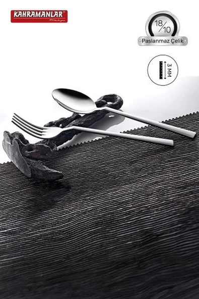 Kahramanlar Ege 60 Parça Çatal Kaşık Seti - 2