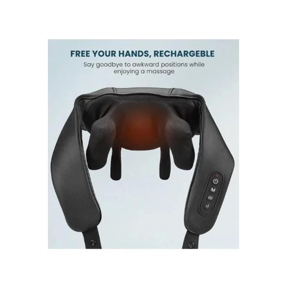 Şarjlı Ovmalı Isıtmalı Masaj Aleti Insan Eli Yoğurma Hissi Yeni Model - 2