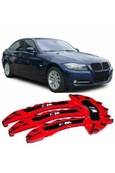 BMW E90///M KIRMIZI 17-18-19 JANTA UYUMLU 4.LÜ KALİPER KAPAGI ürün görseli