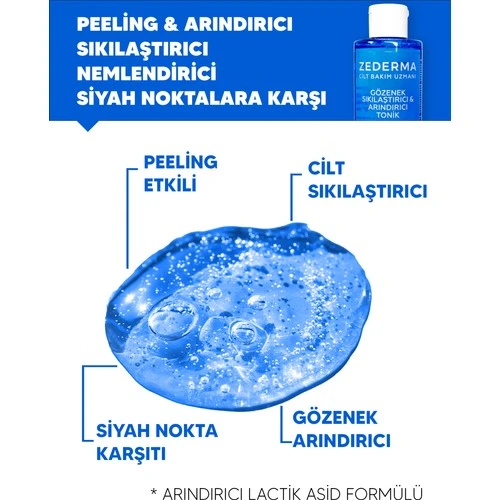 Zederma Gözenek Sıkılaştırıcı Ve Arındırıcı Tonik 200 ml - Resim 2