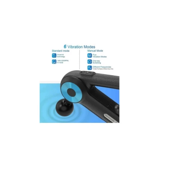 12 Başlıklı Profesyonel Masaj Sı Sporcu Masaj Aleti Seti  6 Hızlı Şarjlı Masaj - 4