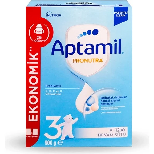 Aptamil Pronutra 3 Devam Sütü 900 gr - Ekonomik Paket ürün görseli