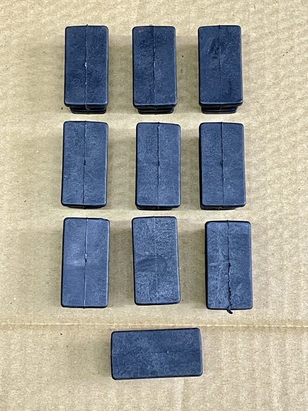 10 adet 40x20 profil masa papucu plastik tıpa - 6