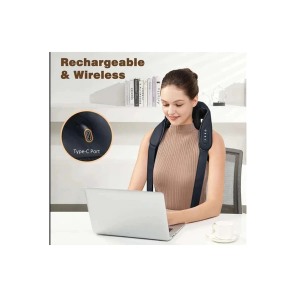 Şarjlı Ovmalı Isıtmalı Masaj Aleti Insan Eli Yoğurma Hissi Yeni Model - 4