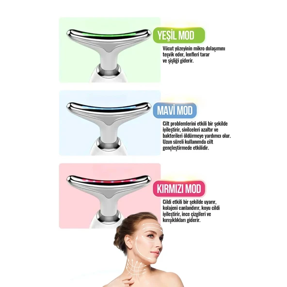 Yüz Ve Boyun Kırşıklık Giderici Ems Güzellik Cihazı ( Gıdık,sarkma,kırışıklık) - 5