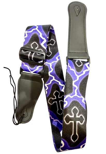 BRAHNER PURPLE CROSS GİTAR ASKISI ürün görseli 1