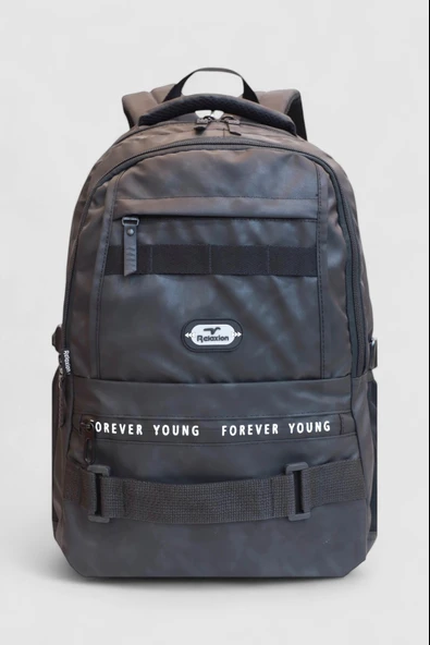 Relaxion 2052-Kamuflaj Üst Kalite Unisex Anatomik Sırt Destekli Günlük,Spor ve Okul Sırt Çantası - 5