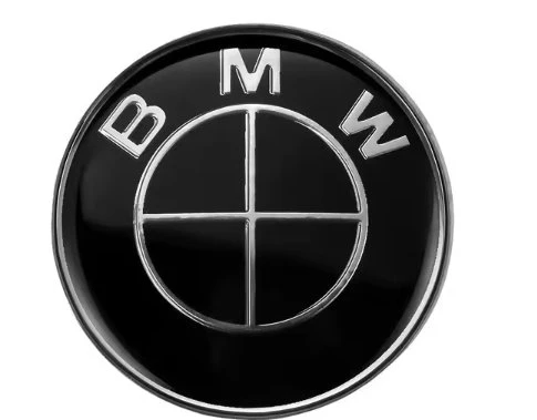 BMW SİYAH BEYAZ DİREKSİYON DAMLA STICKER LOGO 45MM ürün görseli