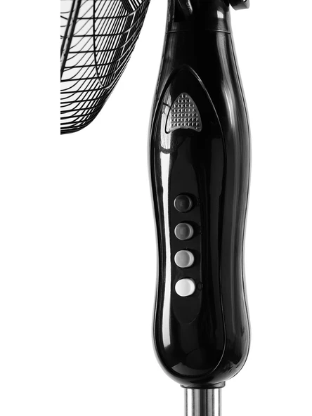 Yui F29 Siyah 120 Cm 16 Inç 40w 3 Kademe 5 Pervane Döner Başlıklı Vantilatör - 5