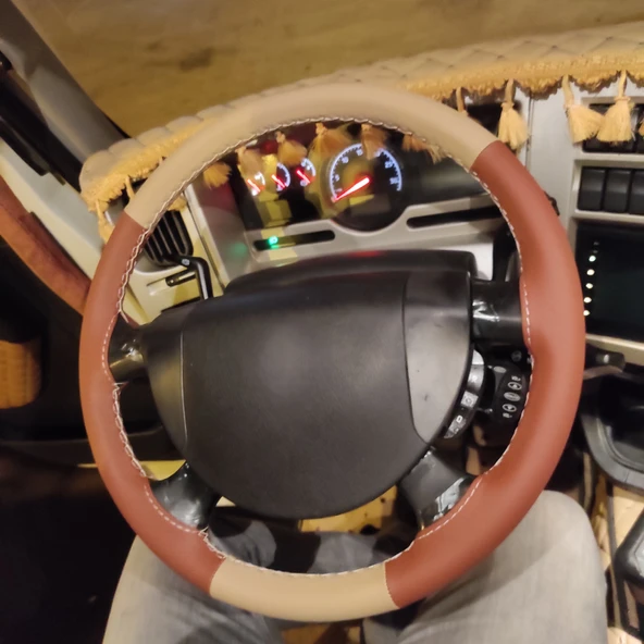 Renault Tır Direksiyon Kılıfı Kahverengi - Resim 2