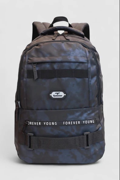 Relaxion 2052-Kamuflaj Üst Kalite Unisex Anatomik Sırt Destekli Günlük,Spor ve Okul Sırt Çantası - 3