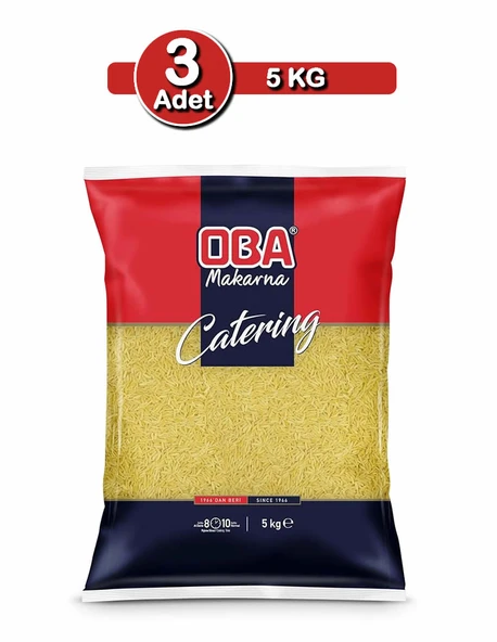 Oba Arpa Şehriye 5 kg x 3 Adet | Uzun Süreli Stok Paketi ürün görseli
