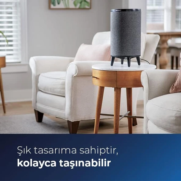 Bissell MyAir Hub  Hepa ve Karbon Filtreli Hava Temizleyici - Siyah - Resim 3