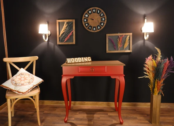 Wooding Mobilya 80 Cm Çekmeceli Masif Kırmızı Natürel Dresuar ürün görseli