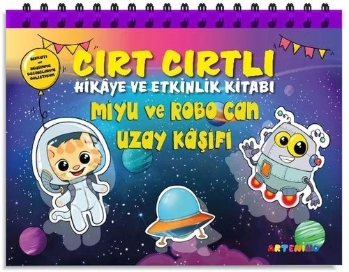 Miyu Ve Robocan Uzay Kaşifi Cırt Cırtlı Hikaye Kitabı Artenino ürün görseli 1