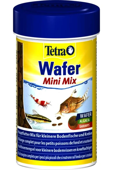 Tetra Wafer Mini Mix Dip Balık Yemi 100ml Skt :01/2028      Orjinal Anadolu Pet Ürünüdür - 1