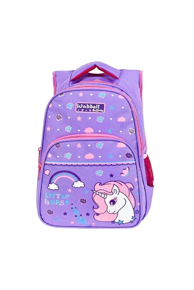 Yarasa Sırt İlkokul Çantası Lila Lıttle Horse Özkara Çanta - 3