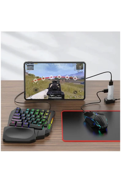 Pubg Mobil Oyun Kiti 5in1 Bt5.3 Klavye Mouse Dönüştürücü Seti Pugb Seti - 2