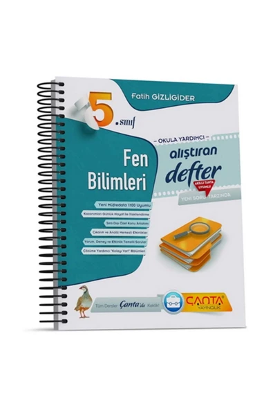 5.Sınıf Fen Bilimleri Alıştıran Defter Çanta
