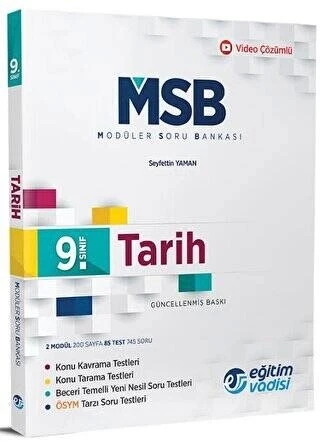 *Kampanya* 9.Sınıf Tarih Modüler Soru Bankası Eğitim Vadisi - 1