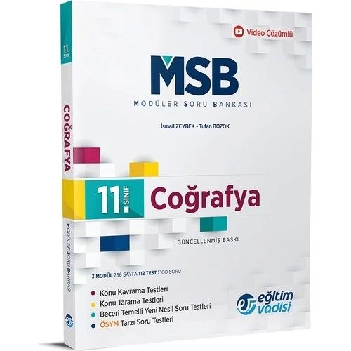11.Sınıf Coğrafya Modüler Soru Bankası Eğitim Vaisi ürün görseli 1