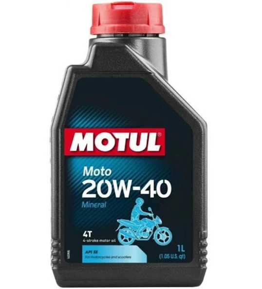 Motul Moto 20W-40 4T 1 lt Motosiklet Yağı - 1