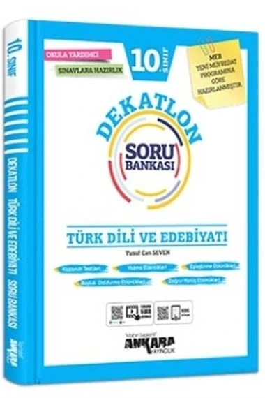 10.Sınıf Türk Di̇Li̇ Edebi̇Yati Dekatlon Soru Bankasi Ankara Yayın ürün görseli 1