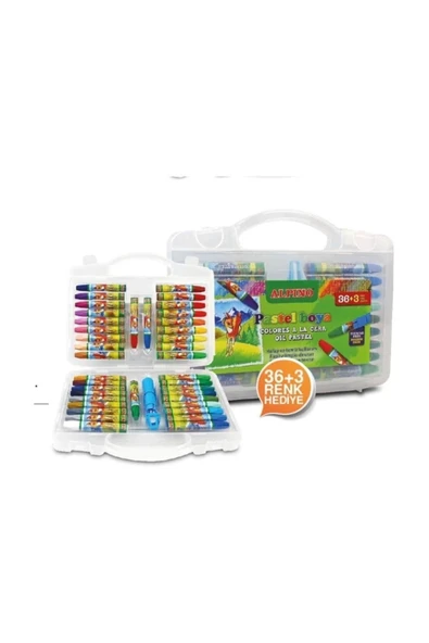 Alpino Yağlı Pastel Boya 36+3 Renk Plastik Çanta Kutulu Dc 008298 - 2