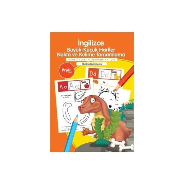 İngilizce Büyük Küçük Harfler Nokta Kelime Tamamlama Profil Kitap - 1