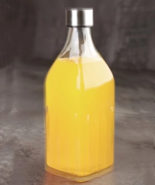 Acar Kare Cam Su Şişesi 1000 Ml ürün görseli 1