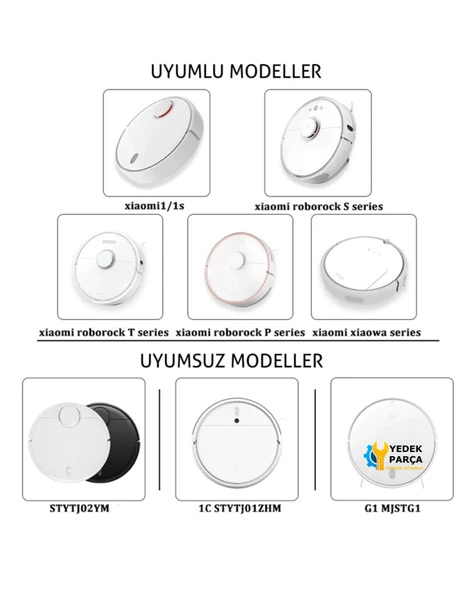 Xiaomi Uyumlu Robo-rock S6 (S60/S65 Series) S6 MaxV - S6 Pure Akıllı Robot Süpürge Aksesuar Seti - 2