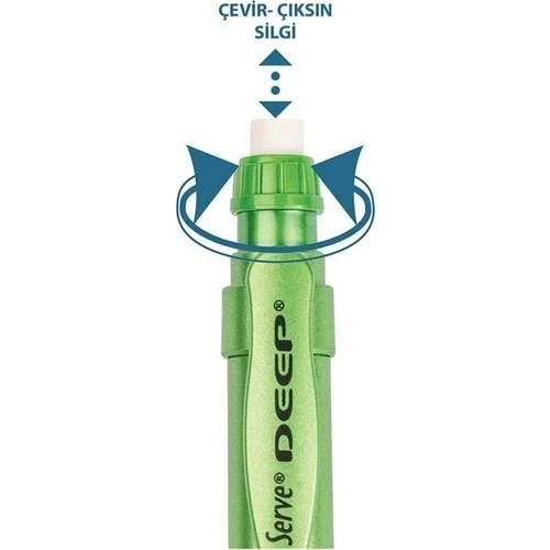 Serve Deep Mekanik Versatil Kalem 07 Metalik Fıstık Yeşil Sv-Deep-07-Mfysl - 2