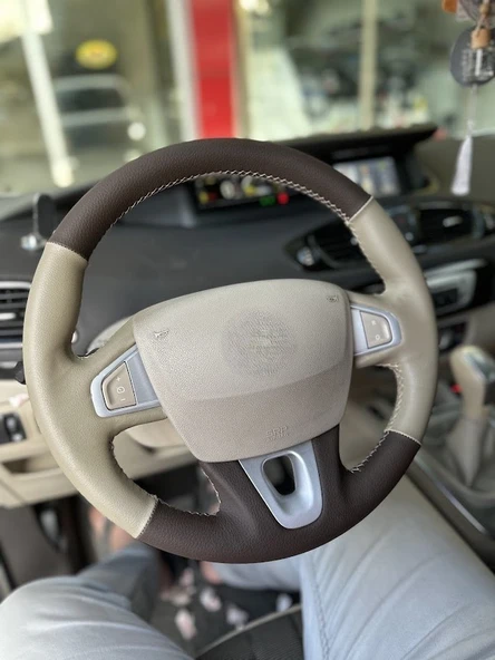 Fluence TUŞLU Araca Özel Direksiyon Kılıfı (AÇIKLAMAYI OKUYUNUZ) - Resim 2