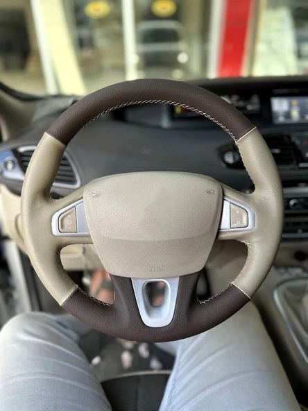 Fluence TUŞLU Araca Özel Direksiyon Kılıfı (AÇIKLAMAYI OKUYUNUZ) ürün görseli