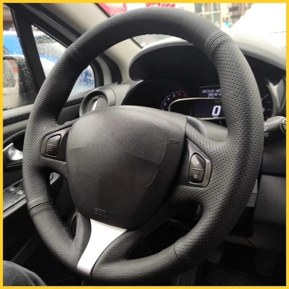 Clio 4 FAZ 1 2014-2017 Araca Özel Direksiyon Kılıfı (Makyajlı Kasalara Uyumlu Değildir) - Resim 2