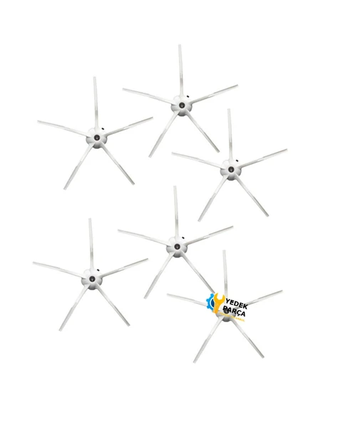 Xiaowa Uyumlu Roborock E4 Series Akıllı Robot Süpürge Fırça Beyaz 6 Adet ürün görseli