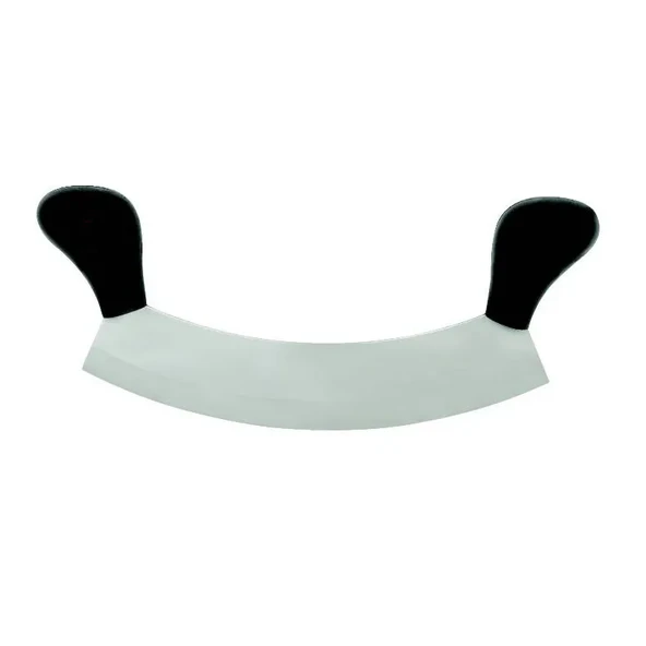 Ündeğerli Bursa Paslanmaz Çift Saplı Pizza Satır, Zırh Bıçağı 25 cm ürün görseli 1