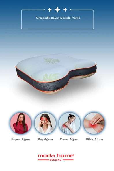 2 Adet Aloe Vera kumaşlı horlama azaltıcı-önleyici yastık,ortopedik cilt dostu Visco parçacıklı yastık - 4