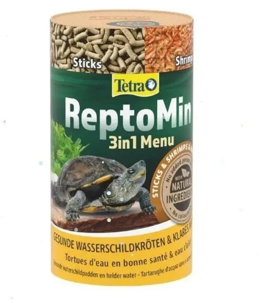 Tetra Reptomin Menu 3in1 Kaplumbağa Yemi 250 Ml Skt :02/2028        Orjinal Anadolu Pet Ürünüdür - 1