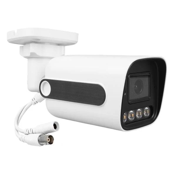 Plato PL-29098 5MP 2.8MM 4 Warmled Fullcolor Plastik Kasa AHD Analog Bullet Güvenlik Kamerası