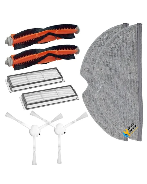 Xiaomi Uyumlu Mijia Mop 1C 2C 1T Mi 2Pro+ Dreame F9 Robot Süpürge Aksesuar ve Bakım Seti ürün görseli 1