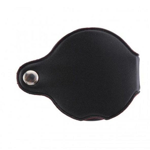 5X-50Mm-Mini Büyüteç Cepte Taşınan Optik Lens Katlanabilir Deri Kaplama Xx1051 - Resim 2