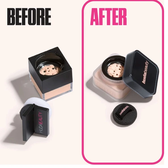 Huda Beauty Baby Bake Mini Easy Bake Loose Powder - Mini Easy Bake Sabitleyici Toz Pudra Banana Bread - Resim 2