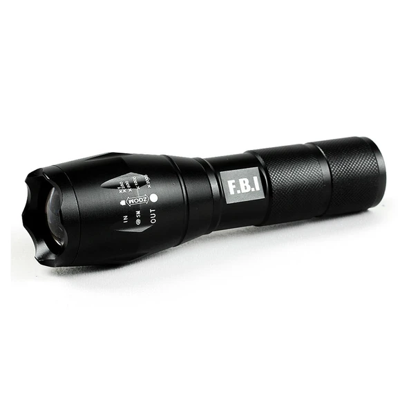 F.B.I F-T3 Su Geçirmez Alüminyum Oksidiyon Şarjlı El Feneri - Resim 2