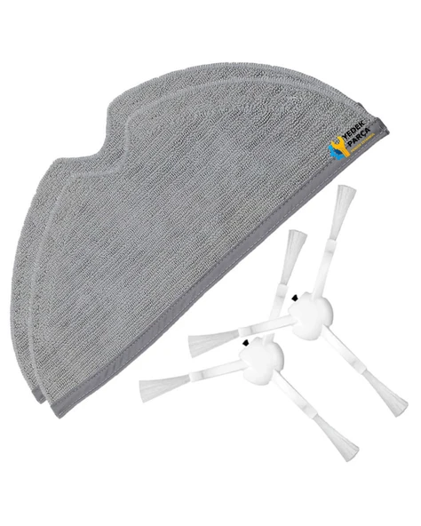 Xiaomi Uyumlu Mi Robot vakum 2 Pro + Robot Süpürge Yan Fırça Mop Bezi 2 li Paket ürün görseli 1