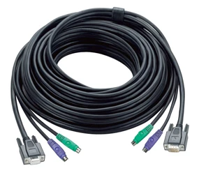 PS/2 KVM Kablosu, VGA Monitör 15 pin HDB Dişi, PS/2 Klavye 6 pin mini-DIN Erkek, PS/2 Mouse 6 pin mini-DIN Erkek <-> VGA Monitör 15 pin HDB Erkek, PS/2 Klavye 6 pin mini-DIN Erkek, PS/2 Mouse 6 - 1
