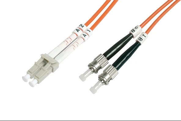 Beek LC-ST Fiber Optik Patch Kablo, Multimode OM 1 62.5/125 Duplex, 3.0mm, LSZH, 3 metre - 1