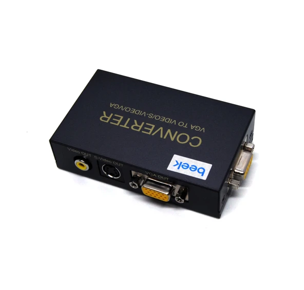Beek VGA <-> Video Sinyal Çevirici<br>
Beek PC to TV Converter - 1